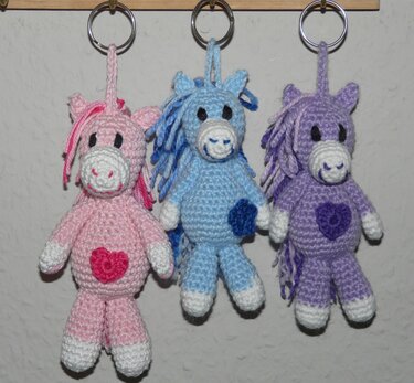 Crochet Pattern Keychain Horse