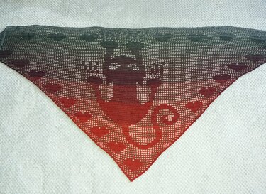 Catlove Triangular Shawl - Crochet