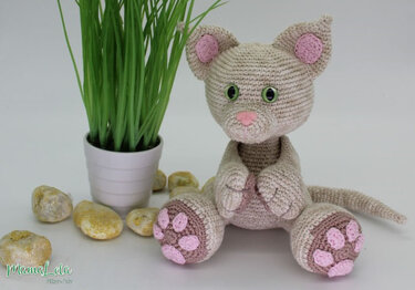 Kuschel Katze, mini - Häkelanleitung