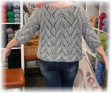Strickanleitung Pullover Chloe alle Größen - Bild 3