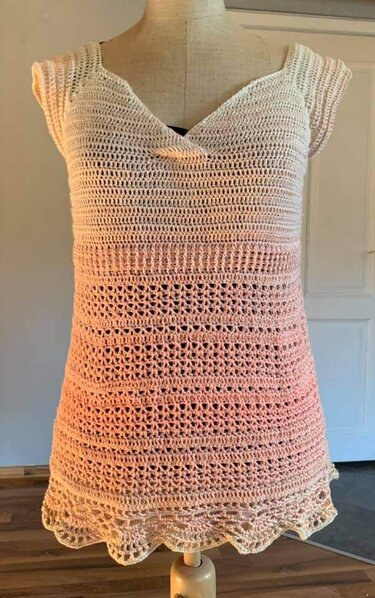 Charming- Shirt/Tunika/Kleid häkeln für alle Damengrößen im RVO