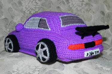 Crochet pattern for Violet Toyota Corolla. Toys for boys