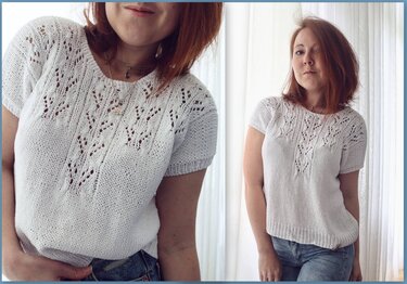 Strickanleitung Summer Lace Tee, XS - XL