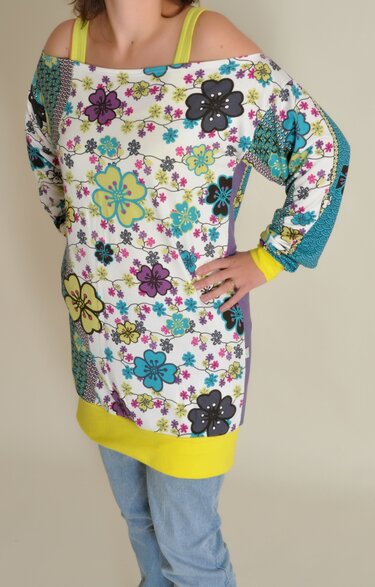 Longpulli Longshirt Longpullover für Damen - Schnittmuster & Nähanleitung