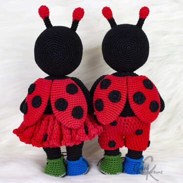 Marienkäfer Emily und Emil - Häkelanleitung von CaroKunterbunt