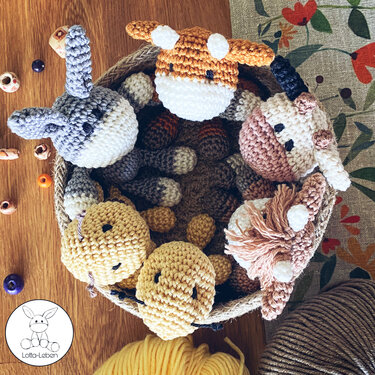 Anleitungspaket Mini-Tiere - Häkeln