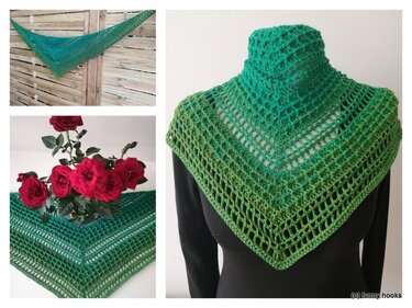 Autumn Air - flaches Dreieckstuch - Häkeln