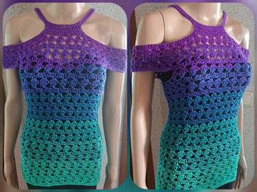 Tunika Milou häkeln Oberteil Shirt