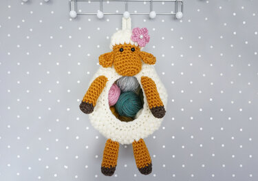 Häkelanleitung Aufbewahrungskorb Schaf Wilma - PDF Datei