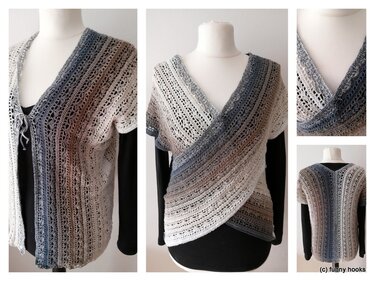 Girls Dream 3 in 1 - Stola, Shirt, Jacke oder verkreuztes Shirt - Häkeln