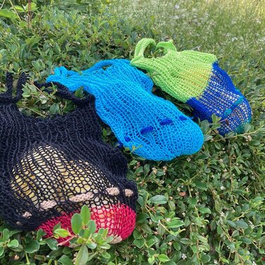 Pattern 5 vor 8! string bag - Knitting