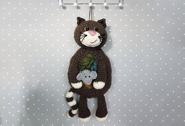 Häkelanleitung Aufbewahrungskorb Kater Kasimir - PDF Datei