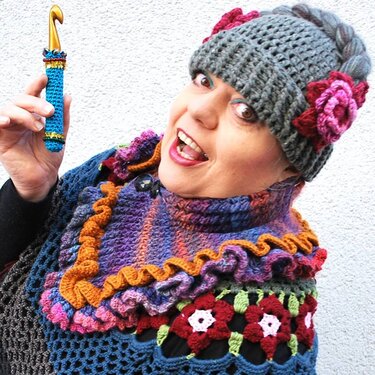 halbrundes Tuch SABRINA - Bild 6