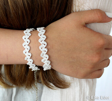 Häkelanleitung Chocker und Wickelarmband - Wellenmuster