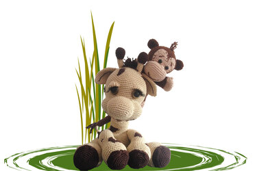 Giraffe Nick und Affe Paul Häkelanleitung Amigurumi