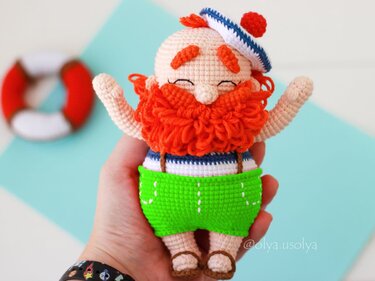 2in1: Weihnachtsmann und Frau Weihnachtsmann im Urlaub | Verliebte Segler - Häkeln