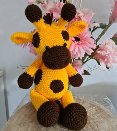 Häkelanleitung Giraffe Toto groß ca. 40 cm