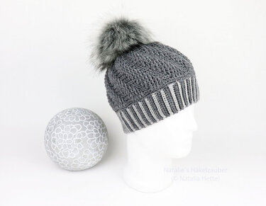 Beanie "Henri" (all sizes, Relief pattern) - Crochet