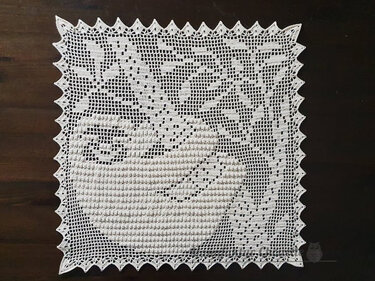 Deckchen oder Kissendekor Faultier - Häkeln