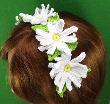 Häkelanleitung Haarband "Gänseblümchen" - Bild 2