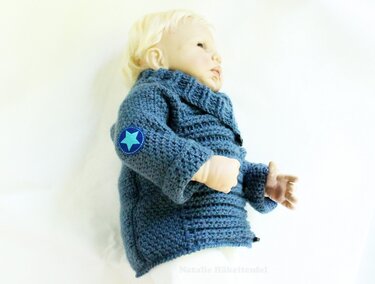 Baby & children's jacket "Denim", size 0 m - 5 y, only two seams - Image 7