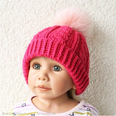 Wintermützen "Casual", 4 Varianten, alle Gr. - Häkeln