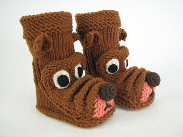 Strickanleitung Babystiefelchen "Strolchi" in 4 Größen