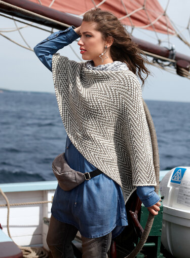 Strickponcho Freda