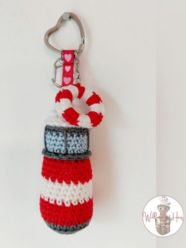 Häkelanleitung Schlüsselanhänger - Leuchtturm