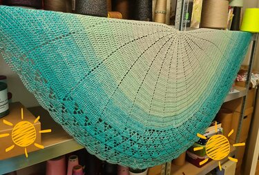 Anleitung Tuch "kaupapa" - halbrund - Häkeln