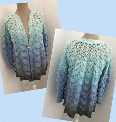 Anleitung Drachenschuppen Jacke - Stricken