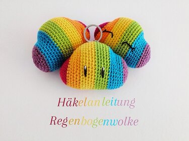 Häkelanleitung Regenbogenwolke