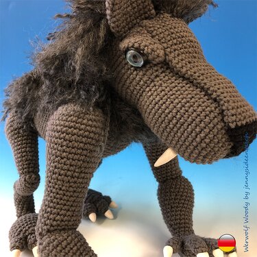 Häkelanleitung Werwolf Woody (DEUTSCH) Amigurumi Anleitung Wolf häkeln von jennysideenreich