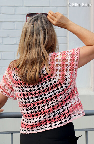 Top, Shirt, Croptop, Netzshirt "Emily" - Häkelanleitung RVO - Bild 12