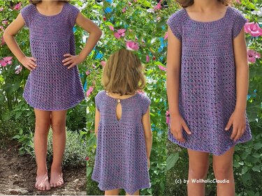 Häkelanleitung Kinderkleid oder Tunika "Alina"