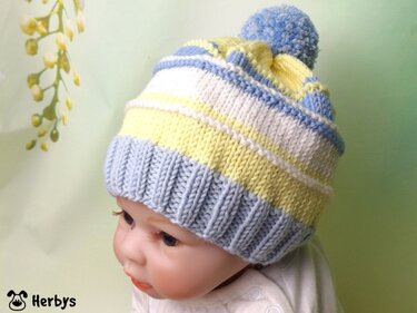 Strickanleitung Babymütze "Sonnenschein"