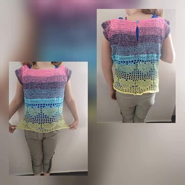 Shirt Herzchen-Ein Shirt für Klein und Groß. RVO häkeln ab Gr.92- XXXXL