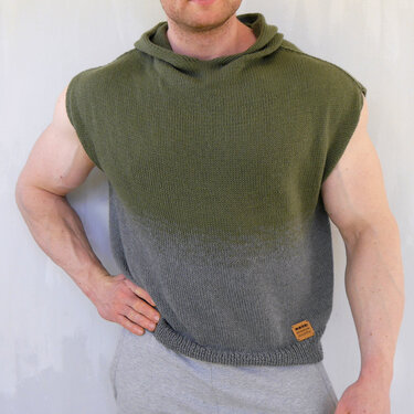 Strickanleitung – Hoodie ALEX - Kapuzenpullunder von Gr.36-46 No.249 - Bild 9