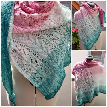 Strickanleitung für das asymmetrische Tuch "Mathilda"