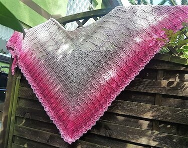 "Malawi" flaches Dreieckstuch - Häkelanleitung