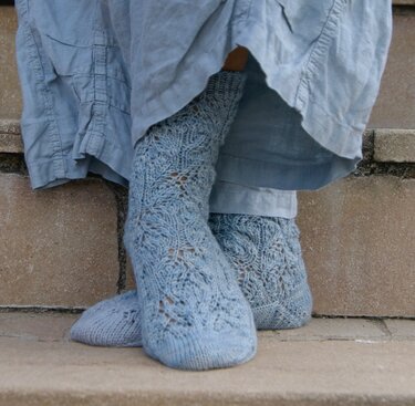 Anleitung Socken im Lochmuster "Strandläufer" - Stricken