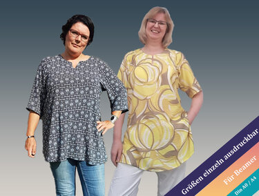 Anleitung Dahlia Raglan Basic Shirt von 36 - 62 - Sewing