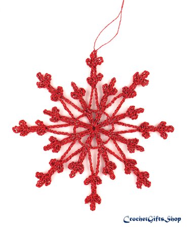 Häkelanleitung Schneeflocke 4