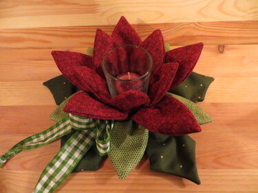 Windlicht Weihnachtsstern ca. 25cm - Nähen