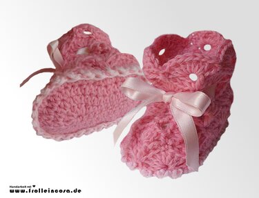 Häkelanleitung Babyschuhe "Rosalie"