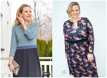 Elisabeth - Damenkleid Gr. 32-50 Schnittmuster und Anleitung Konfetti Patterns - Nähen