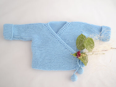 Strickanleitung * Baby Wickeljacke III. in 3 Größen * Gr. 50 - 86