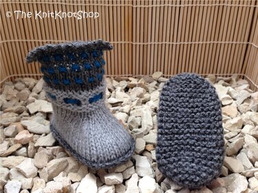PDF Strickanleitung Babyschuhe "Classic" in drei Größen (9 cm, 11 cm, 13 cm)