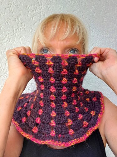 Häkelanleitung, Loop, Kragenschal "Strandmuschel", alle Größen