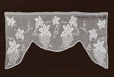 Gardine "Weintrauben" - Herbstkollektion - Häkeln